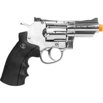 Revolver de Pressão CO2 Delta 708 Niquelado 2_ cal. 4,5 mm